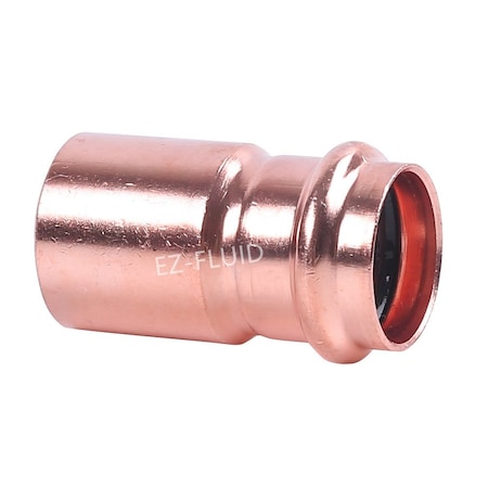 Ez-Fluid 1-1/4 x 3/4 FTG x P COPPER PRESS BUSHING REDUCER EZPB047
